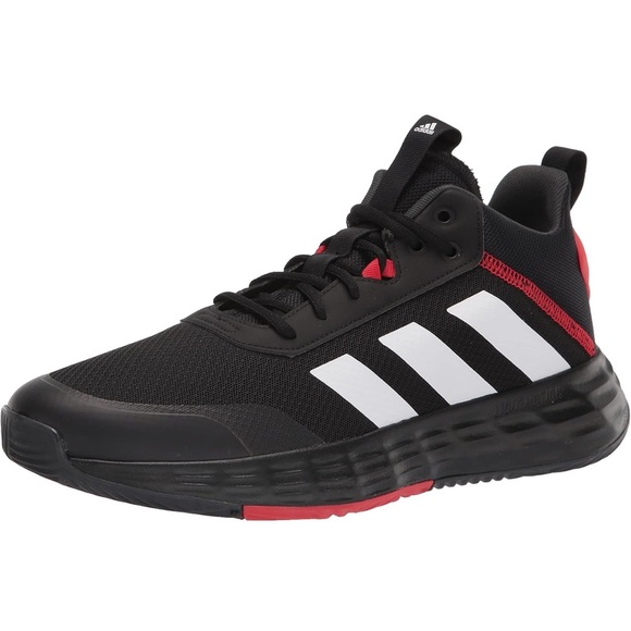 adidas Other - Adidas Black and White Sneakers with Red Accents own the game 2.0 new